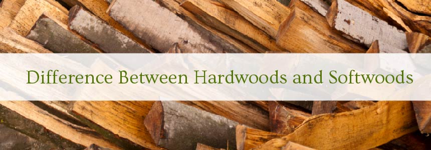 Difference between hardwoods and softwoods