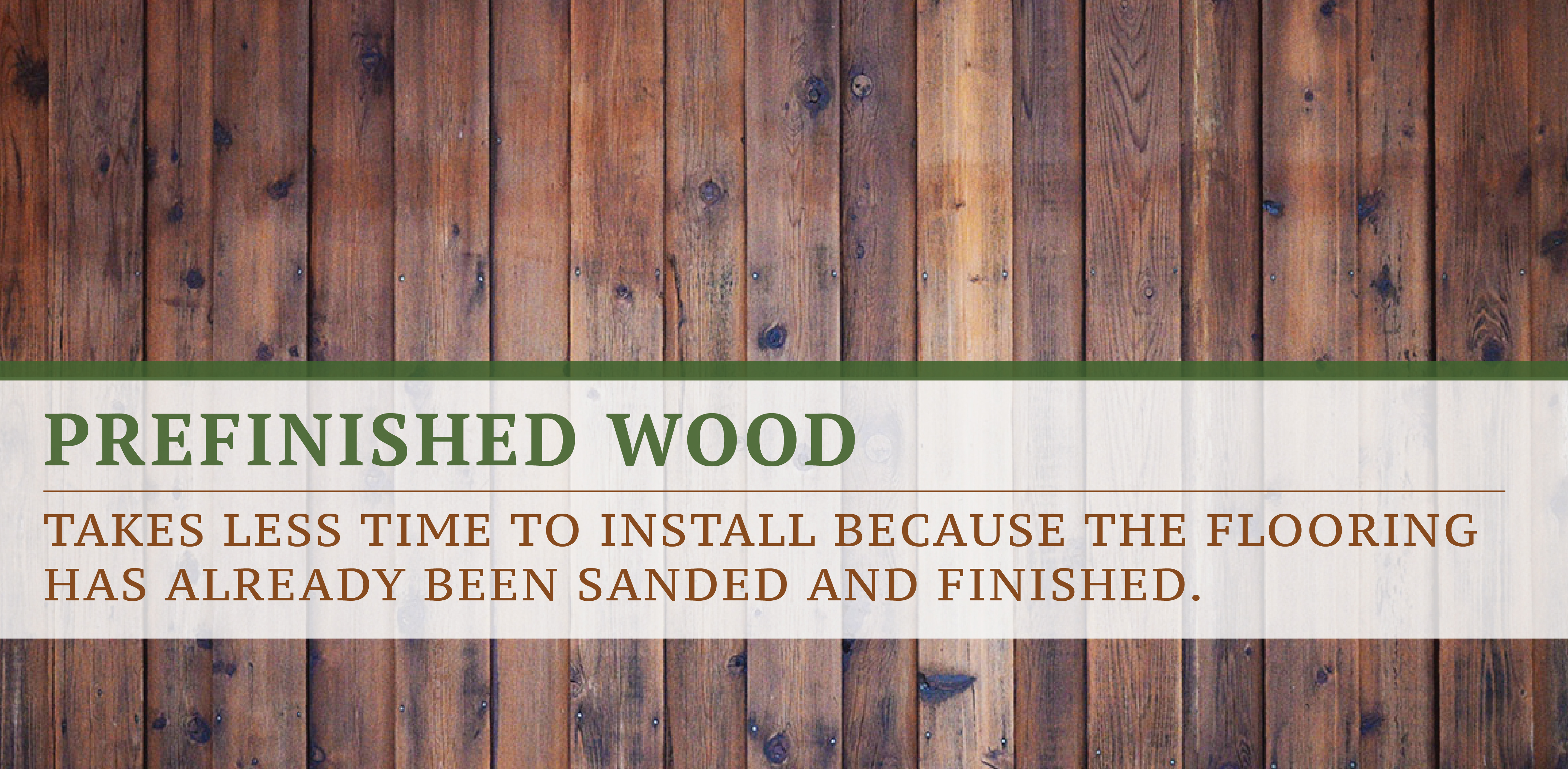 Prefinished Wood Flooring Faster to Install