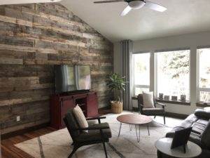 paneling in living room