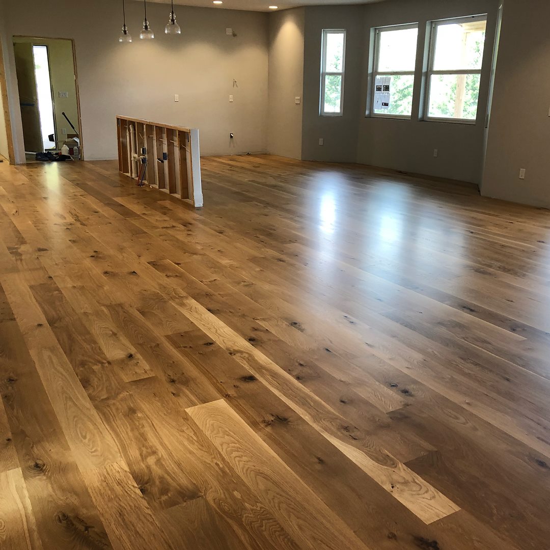 white oak flooring installed