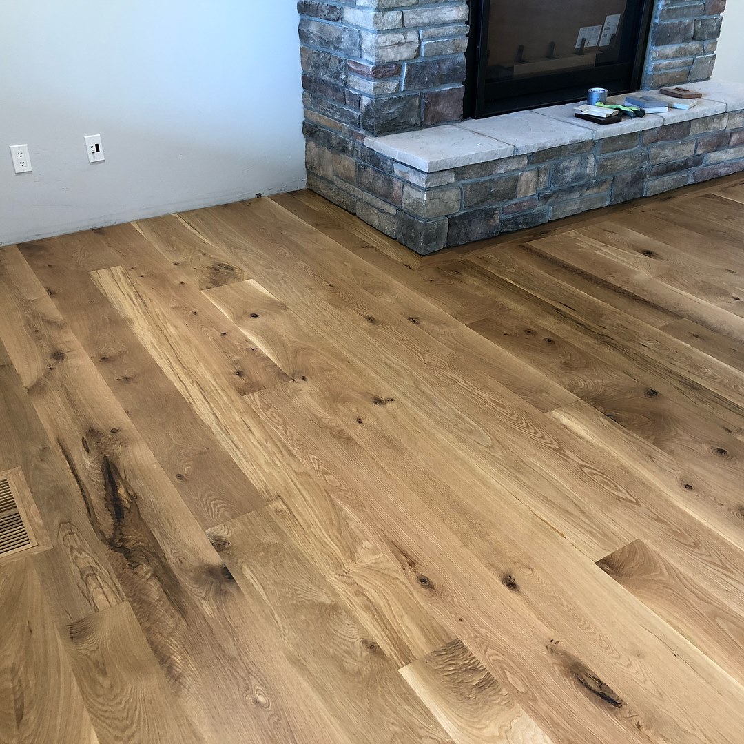 white oak flooring installed
